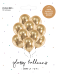 Balloner glossy guld 10-pak
