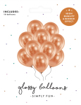 Balloner glossy kobber 10pk