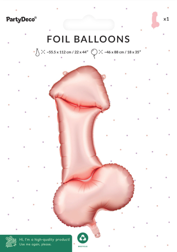 Folieballon penis 46x88 cm