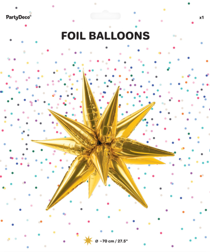 Folieballon 3D stjerne 70cm