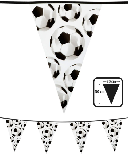 Flagguirlande fodbold, 6 m