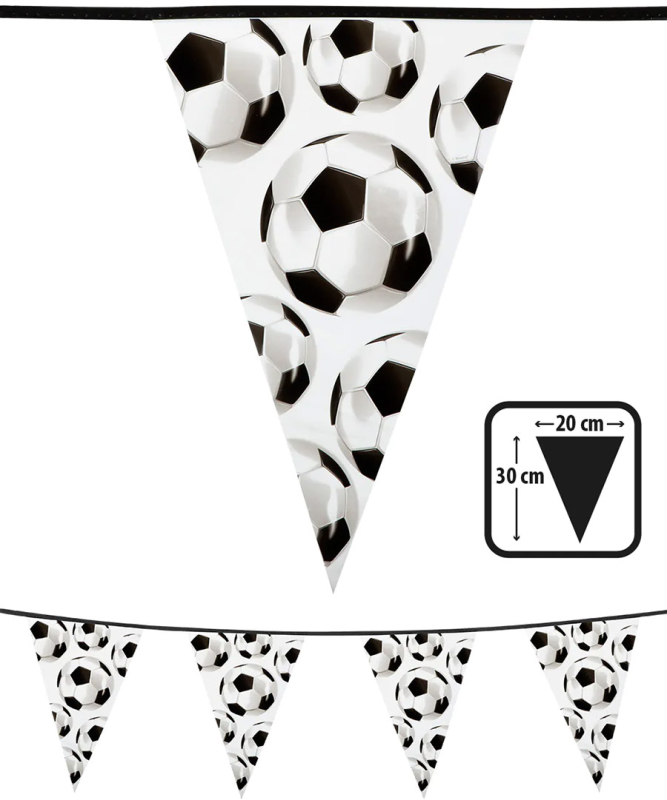 Billede af Flagguirlande fodbold, 6 m
