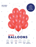Balloner rød 30 cm 10-pak