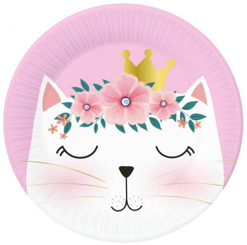 Paptallerken katte 6-pak