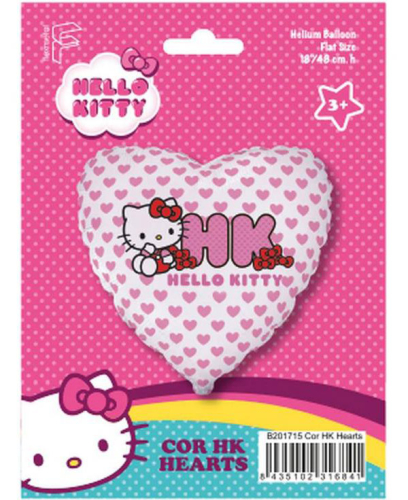 Ballon Hello Kitty hjerter