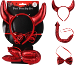 Djævel sæt rød 3 dele