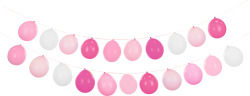 Ballon guirlande sæt pink