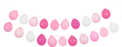 Ballon guirlande sæt pink
