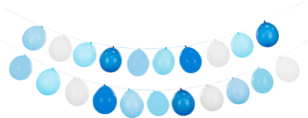Ballon guirlande sæt blå