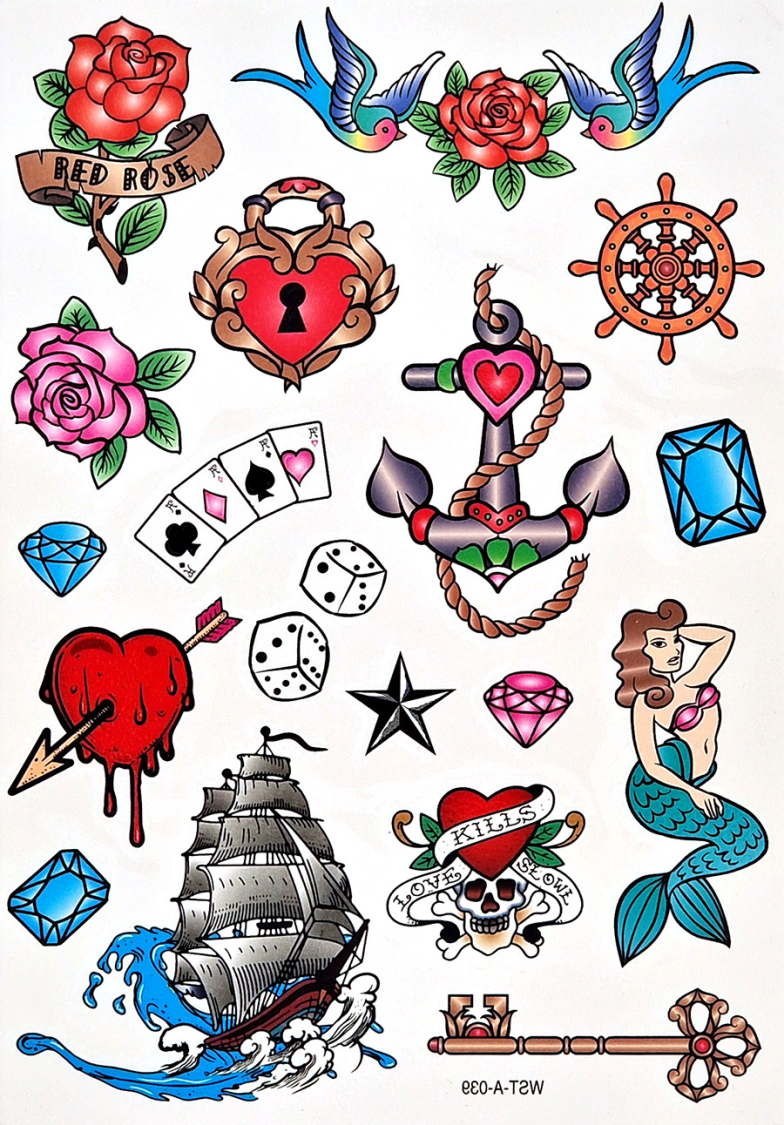 Retro tatoveringer sailor