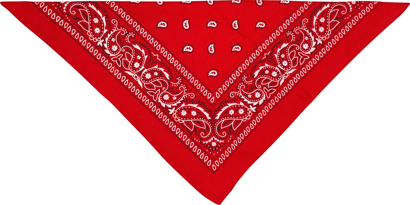 Bandana tørklæde, rødt