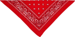 Bandana tørklæde, rødt