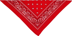 Bandana tørklæde, rødt