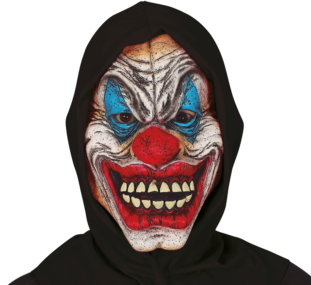 Dræberklovn maske med hætte
