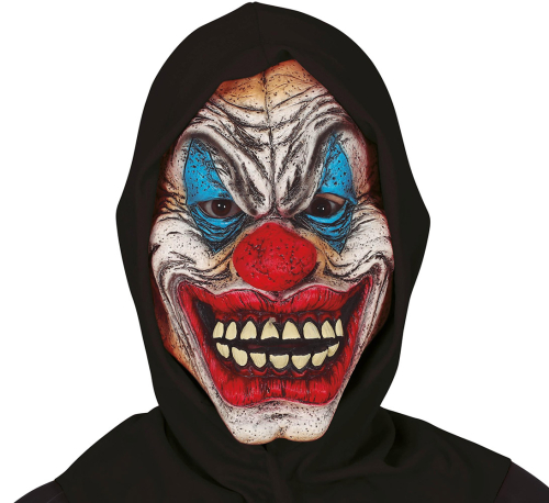Dræberklovn maske med hætte