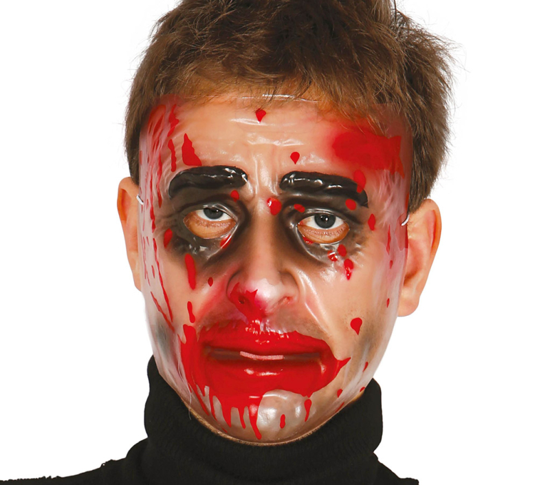 Blodigt ansigt maske, mand