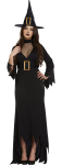 Heks kostume, sort, XL
