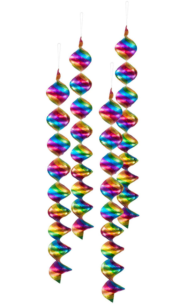 Deko-spiral metallic 60 cm 4-pak