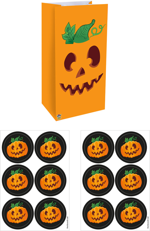 Halloween papirspose 12-pak