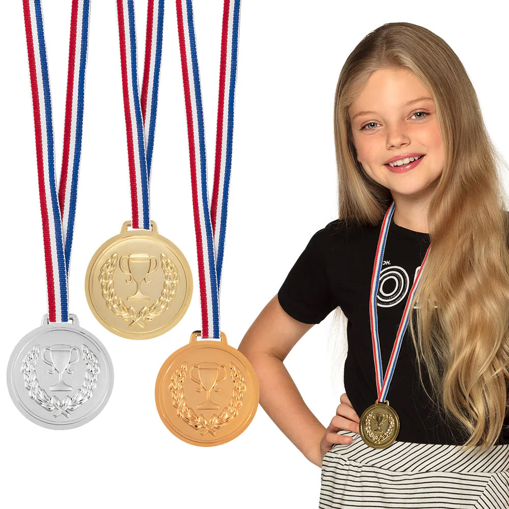 Guld, sølv og bronze medaljer
