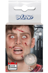 Zombie linser hvid 1-uges