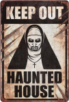 Keep Out! Haunted House skilt
