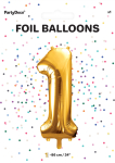 Tal ballon 1 guld 86 cm