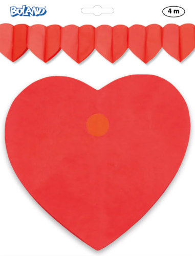 Hjerte guirlande 4 m