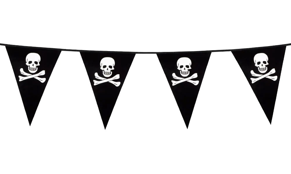 Flag-guirlande pirat 6 m