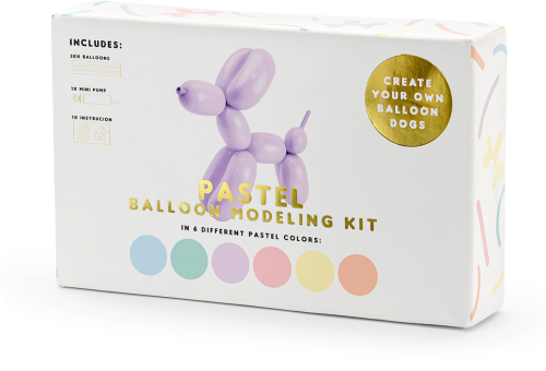 Ballondyr sæt pastel