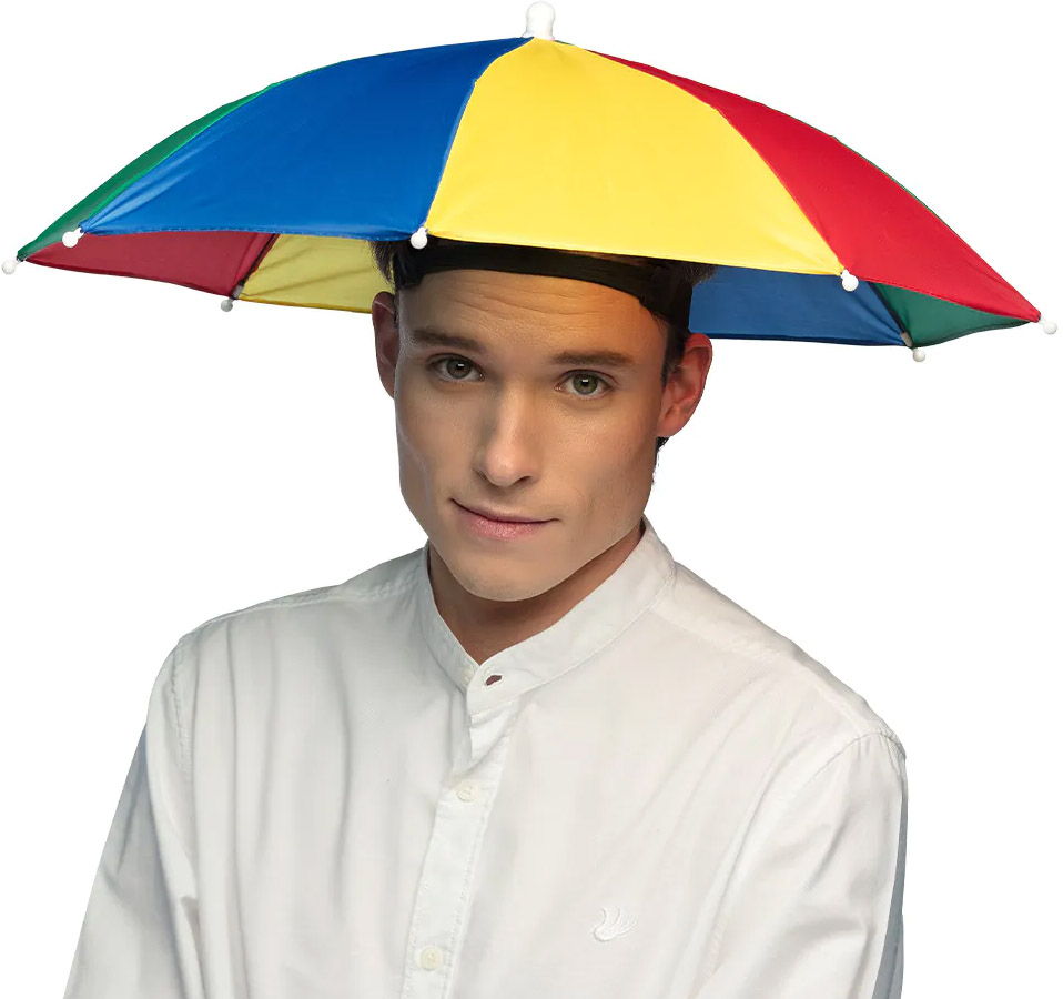 Paraply-hat regnbue