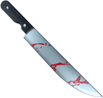 Blodig kniv 50 cm