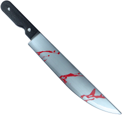 Blodig kniv 50 cm