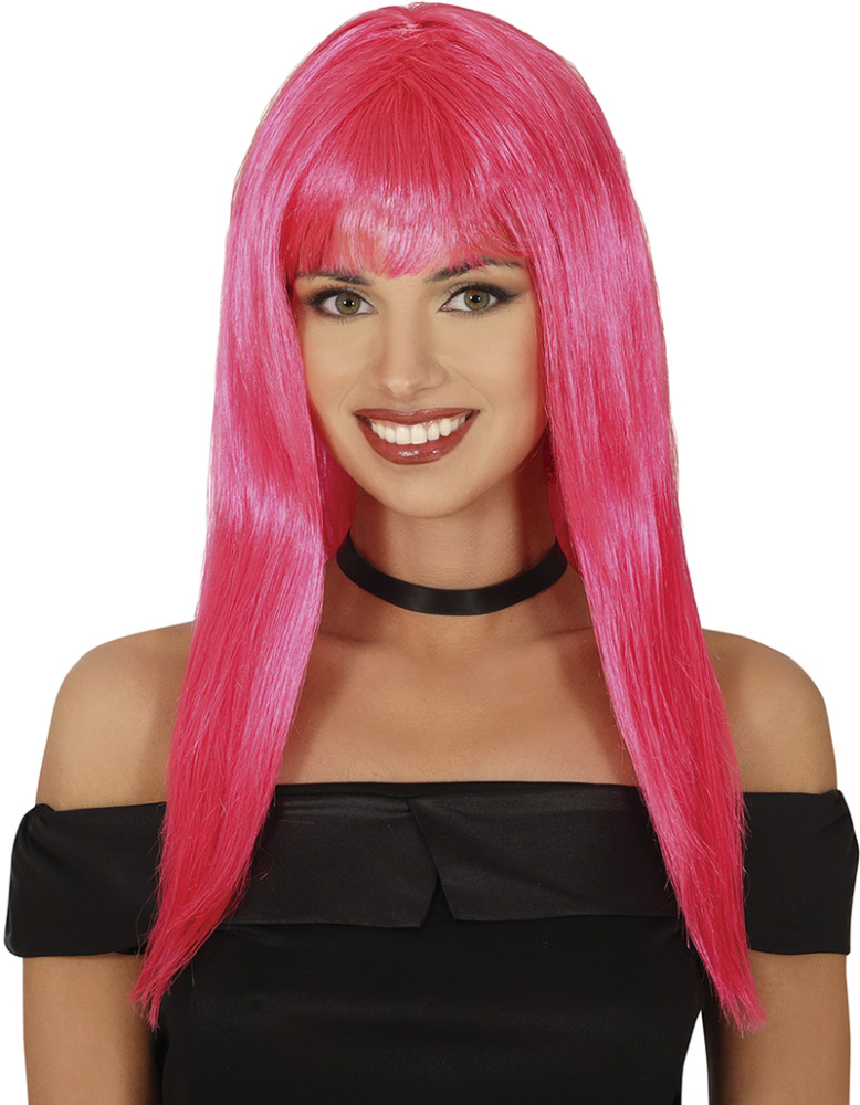 Paryk lang, pink