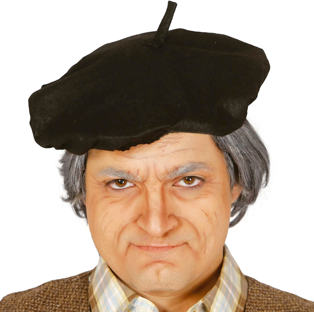 Fransk baret hat, sort