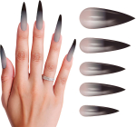 Kunstige negle Gothic 12-pak