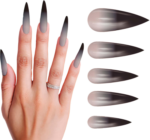 Kunstige negle Gothic 12-pak