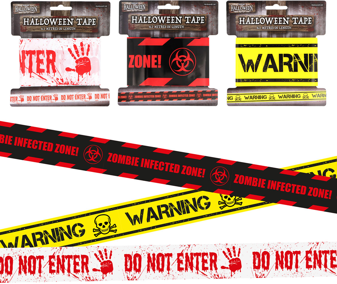 Halloween afspærringsbånd 6m