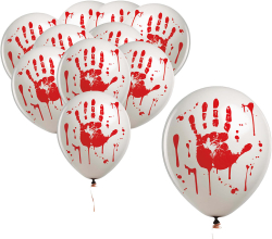 Balloner blodig hånd 10-pak