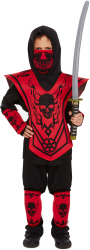 Ninja kostume 4-6 år