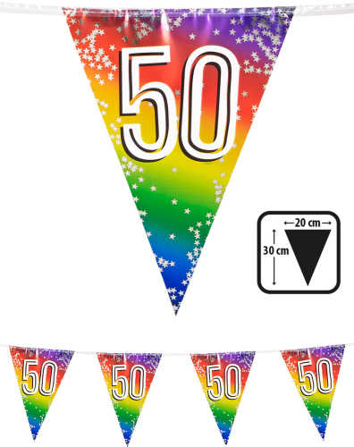 Flagguirlande 50, 6 m