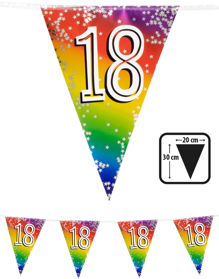 Flagguirlande 18, 6 m