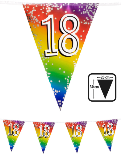 Flagguirlande 18, 6 m