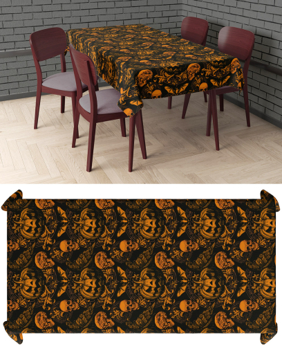 Gothic græskar dug 137x274 cm