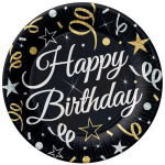 Paptallerken Happy Birthday 6-pk
