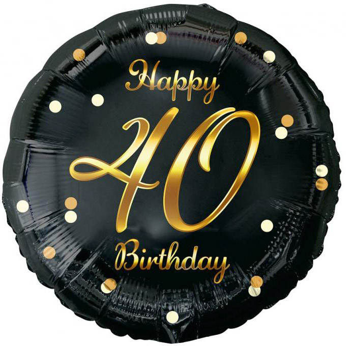 Folieballon Happy 40 Birthday
