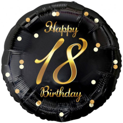 Folieballon Happy 18 Birthday