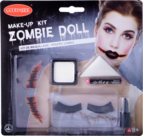 Zombie Doll makeup sæt