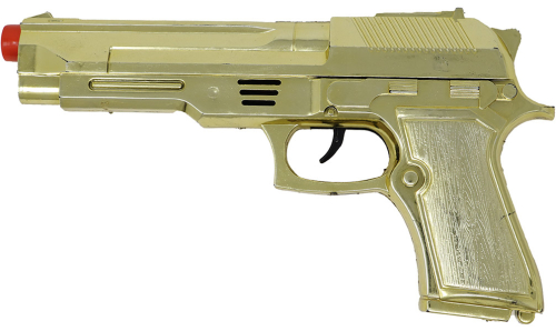 Pistol med lyd, guld