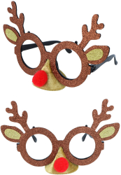 Rensdyr briller med glimmer